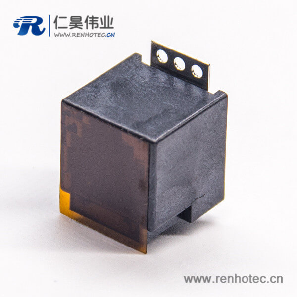rj12 6p6c贴片接PCB板直式180度单口带盖