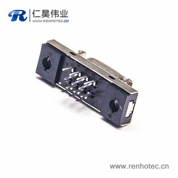 SCSI14HPCN芯直式母头焊接连接器插座插板