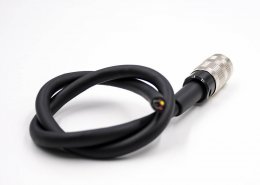 M16连接器6芯A扣母头直式线束接线焊接注塑成型传感器