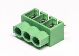 绿色端子3芯接线直式螺钉式接PCB板