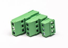 PCB接线端子 9芯带9个螺钉绿色3排的绿色端子接线