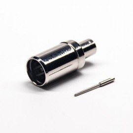 PAL接口直式公针线端焊接镀镍连接器