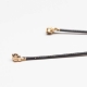 射频同轴电缆组件RF1.13黑色线材IPEX Ⅰ接IPEX Ⅰ