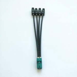 Fakra连接线电动公母4针同轴连接器汽车电缆线长20CM