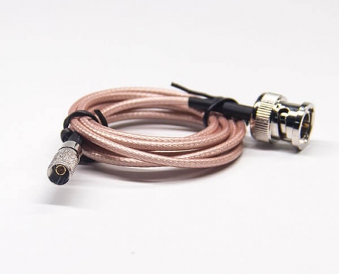 焊接bnc连接头公头直式转din系列1.0/2.3公头直式组装电缆