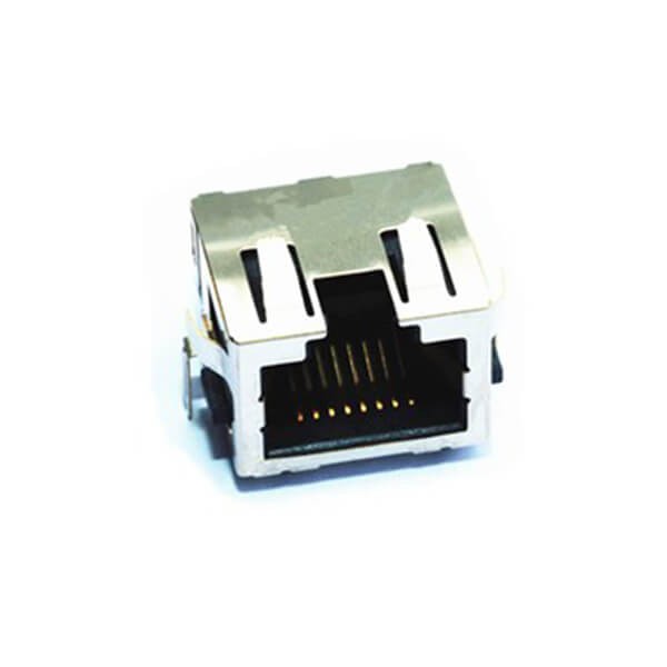 立式RJ45单口连接器母头PCB板插板式2pcs