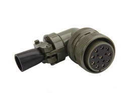 MS3108A28-20S军工防水连接器14芯弯管航空插头