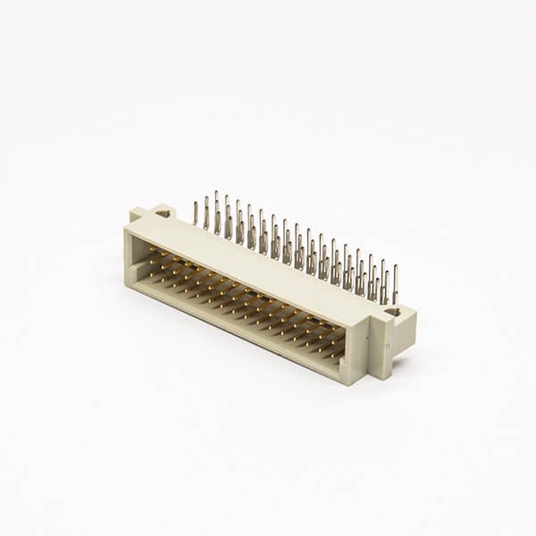 Din型插座41612欧式节距2.5448芯（A+B+C）90度弯插公头插孔式接PCB板安装