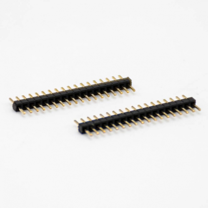 直式排针连接器1.1MM间距公头插板单排18针