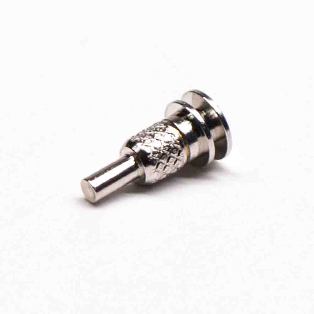 单头贴片PogoPin镀镍黄铜插件式异形系列单芯连接器