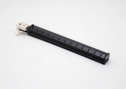 PCIE连接器164芯黑色注塑插板式记忆卡槽