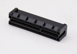 PCIE接口网络连接器PCI-E64P4x夹板式插槽