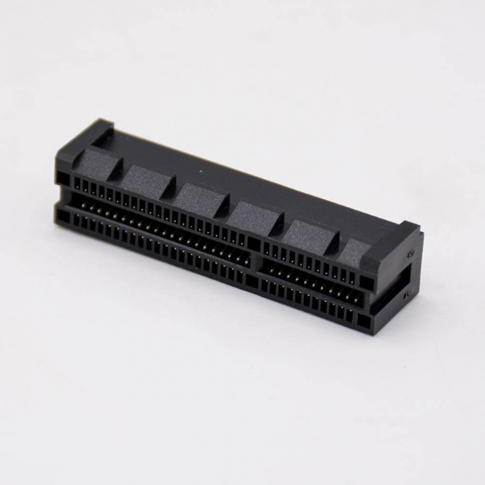 PCIE接口网络连接器PCI-E64P4x夹板式插槽