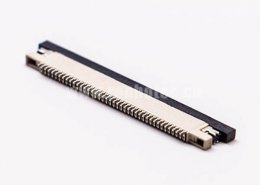 fpc软排线插座焊接40针0.5mm后掀盖式下接触1.2H