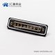 防水d sub连接器8w8大电流母头直式焊线
