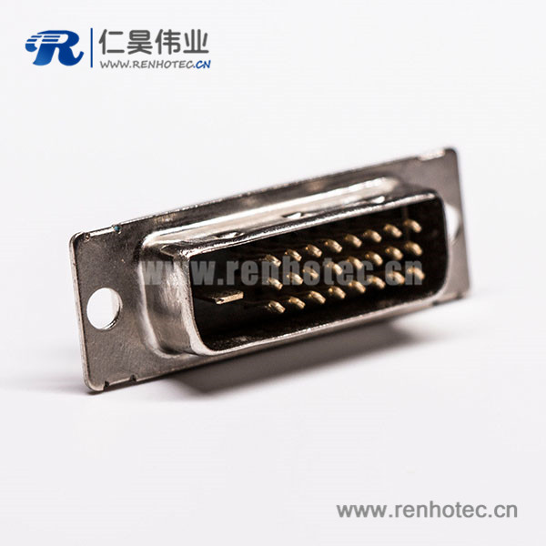 15 dvi d接口24+1公头直式插孔接pcb板