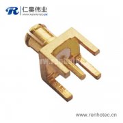 mcx连接器公头镀金直插式PCB板端接头