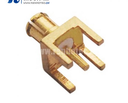 mcx连接器公头镀金直插式PCB板端接头