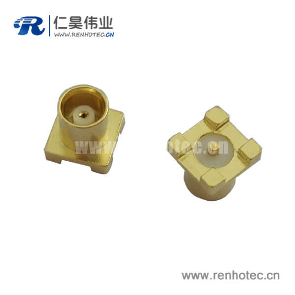 射频连接器mcx直式母头表贴式PCB板端