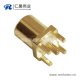 mcx母头直插式面板安装射频pcb连接器