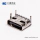 type c母头弯式贴板插板单排USB3.0连接器