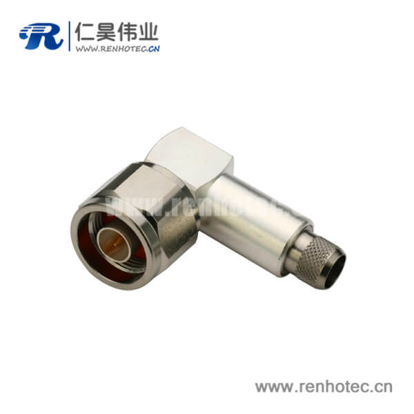 DOSIN-805-1023 n头弯式压接同轴线缆LMR400有线电视连接线插头