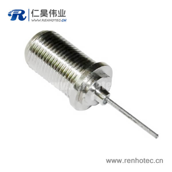 RHT-611-0023 f系列连接器穿墙直式面板安装f头母头