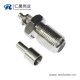 f头直通连接器直式压接式母头同轴线缆