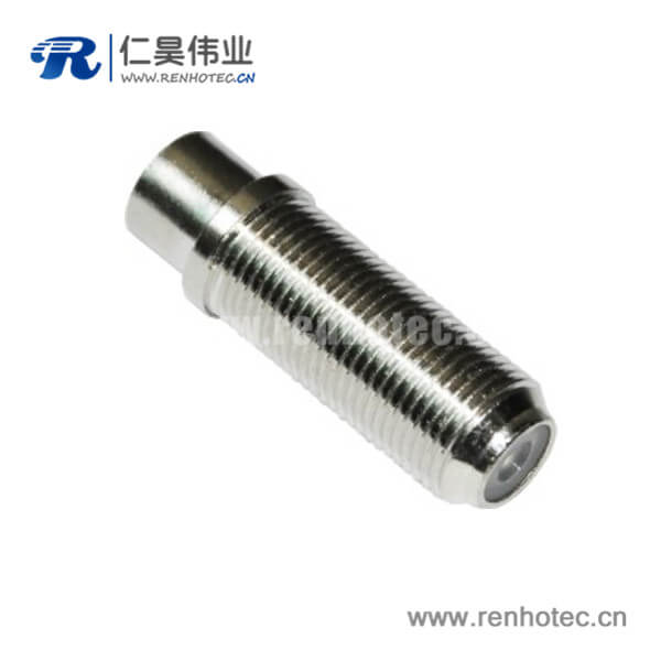 RHT-611-0030 F母头电视射频接口直式螺纹锁紧式f头连接器