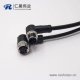 m12电缆弯母头3芯不带屏蔽工业防水连接器
