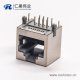 rj45连接器8p8c弯式插PCB板带屏蔽不带灯