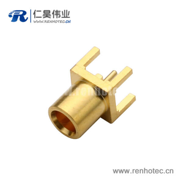 专业射频同轴连接器直插式母头mcx面板安装