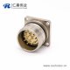 12芯连接器 M623 12芯公头直式接线四孔法兰插座
