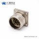 16芯连接器 M623 直式接线四孔法兰公插座