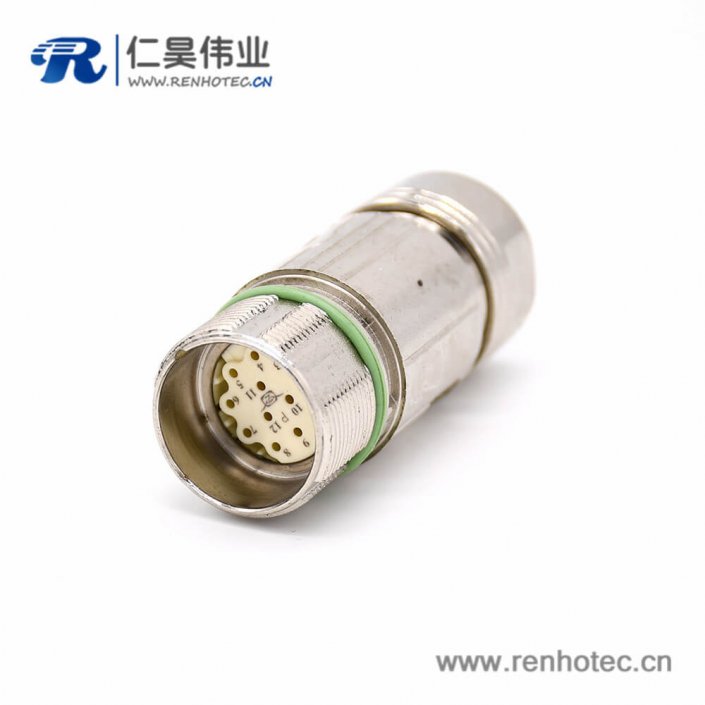 12芯对接头 M623 直式接线母头连接器