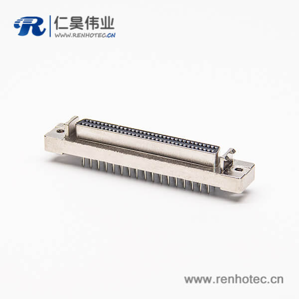 scsi68芯连接器直式180度母头插PCB板 scsi68芯连接器直式180度母头插PCB板