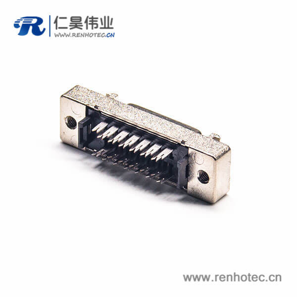 SCSI 连接器HPCN型26芯直式公头刺破式连接器卡钩按键安装 SCSI 连接器HPCN型26芯直式公头刺破式连接器卡钩按键安装