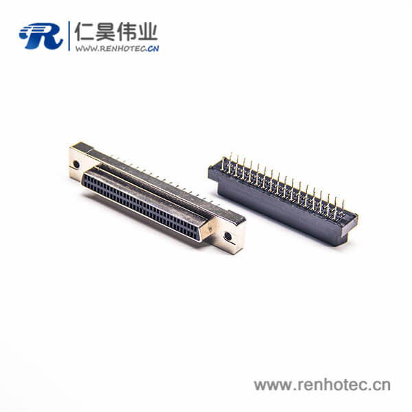 SCSI 68p HPDB直式母头插板连接器