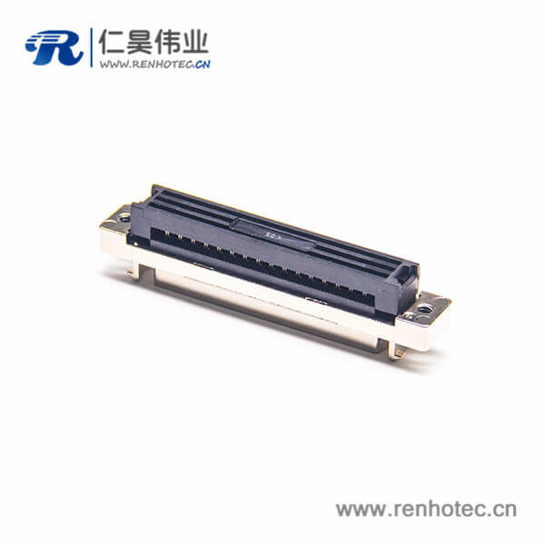 SCSI-68p公头HPDB刺破式插头直式焊接式连接器