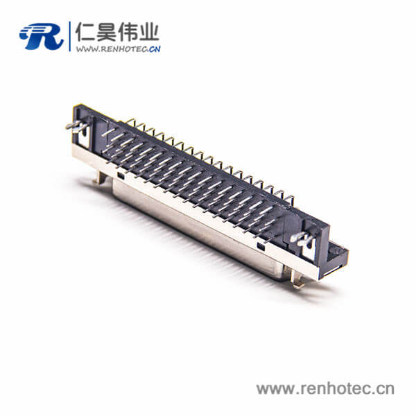 SCSI36连接器HPCN插板插座弯式母头