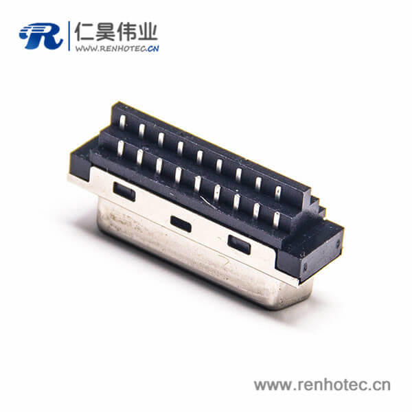 SCSI母座连接器36针插座直式焊接接线母头 SCSI母座连接器36针插座直式焊接接线母头