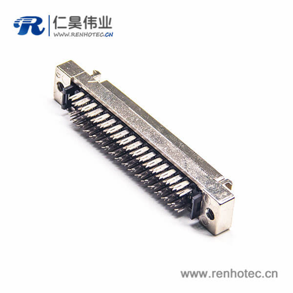 SCSI 连接器68P母头HPDB型直式刺破式面板安装 SCSI 连接器68P母头HPDB型直式刺破式面板安装