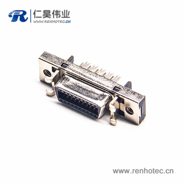 SCSI板对板连接器HPCN直式14芯刺破式面板安装母头插座