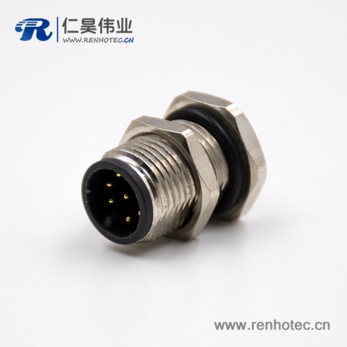 M128芯公头连接器A扣180°接PCB板板端插座传感器 M128芯公头连接器A扣180°接PCB板板端插座传感器