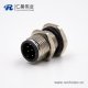 M128芯公头连接器A扣180°接PCB板板端插座传感器