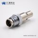 M128芯公头D扣直式连接器组装接头接线焊接式带屏蔽传感器