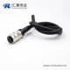 M16连接器6芯A扣母头直式线束接线焊接注塑成型传感器