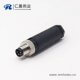 塑料m8连接器4芯公插锁接接线直式不带屏蔽