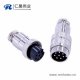 GX20 8芯连接器直式对接公母航空连接器