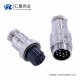 GX20 8芯连接器直式对接公母航空连接器